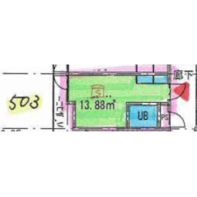 【札幌駅至近】観光や出張でのご利用に是非！Dマンスリー札幌HSS（503,616,716,720号室）の物件間取り図