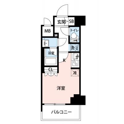【🌷新生活応援キャンペーン🌷】【禁煙🚭/Wi-Fi無料🌐】マイナビSTAY川崎Axis　202の間取り図