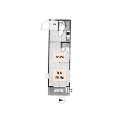 マンスリーライフ川崎2・1DK(No:005)の物件間取り図