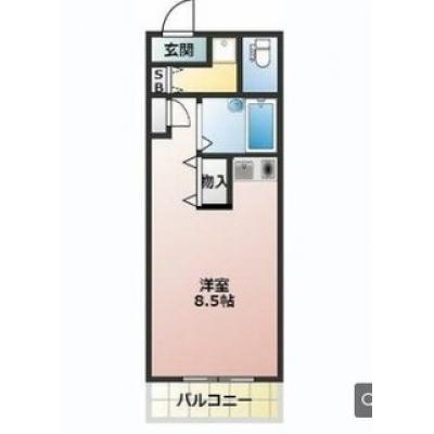 ♨無料大浴場付き♨コンビニ・ドラッグストア徒歩1分🏪駐車場＆家具家電有🚙甲府東エリア 624号室の物件間取り図