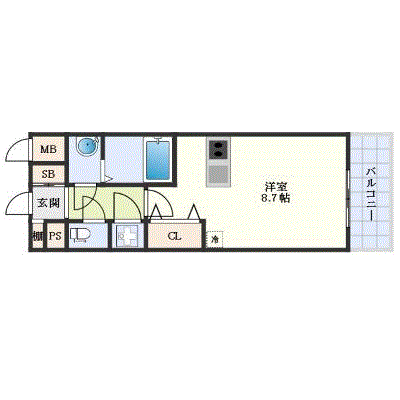 グッドステイ新大阪駅南ループ△【ハイクラス・設備充実】の物件間取り図