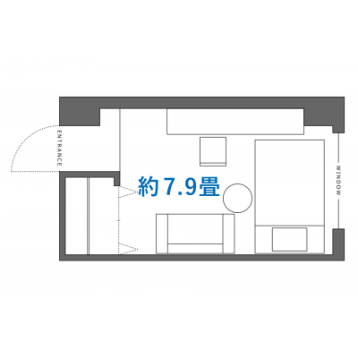 《すぐご案内可能》無印良品提携【池袋まで直通10分】無料サウナ・ラウンジ付きマンスリー［goodroom residence 板橋ときわ台］（209）の物件間取り図