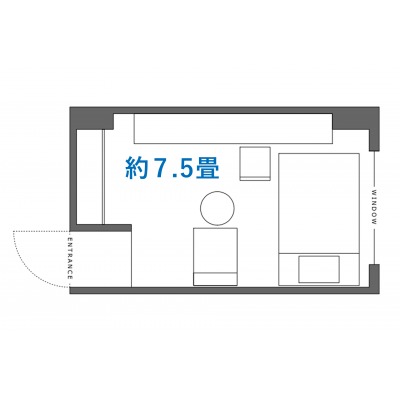 《すぐご案内可能》【新宿直通・駅徒歩3分】サウナ・ラウンジ・カフェ併設マンスリー［goodroom residence 調布国領］（315）の物件間取り図