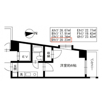 ワールドポテンシャル神楽坂305「🌸神楽坂エリア🏠禁煙・Wi-Fi無料の快適生活✨」の物件間取り図