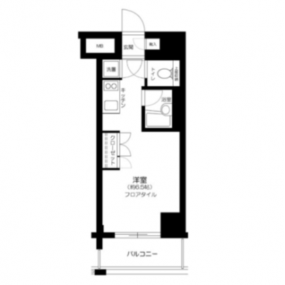 【🍡！秋の大感謝価格！🍡】【禁煙🚭/Wi-Fi無料🌐】マイナビSTAYミライエ西麻布EAST　802の物件間取り図