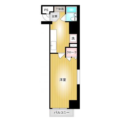 コスパだけじゃない“快適さ重視”マンスリータウン【デパート目の前・1FはTully’s Coffee】【高崎駅徒歩12分】【Wi-Fi無料】ＭＴ鞘町A2の物件間取り図