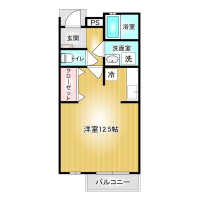 コスパだけじゃない“快適さ重視”マンスリータウン【井野駅徒歩４分】【Wi-Fi無料】マンスリータウン井野町B1 １号室の物件間取り図
