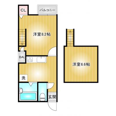 コスパだけじゃない“快適さ重視”マンスリータウン【高崎問屋町・北高崎駅徒歩圏内!!　Wi-Fi無料】ＭＴ飯塚町A3 3号室の物件間取り図