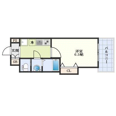 グッドステイ姫島駅東サムティ△【ハイクラス・設備充実】の物件間取り図