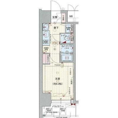 【ネット無料💻】✨プレサンスマンスリークラブ本町ジョイス✨【本町駅徒歩4分🚎】の間取り図