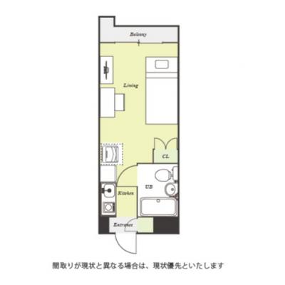 ユニオンマンスリー北小金駅前１　204　1R・シングル☆【禁煙ルーム】勉強や仕事などワークスペースにおすすめデスク・チェア＆2ドア冷蔵庫や電子レンジなど生活家電のあるお部屋♪の物件間取り図
