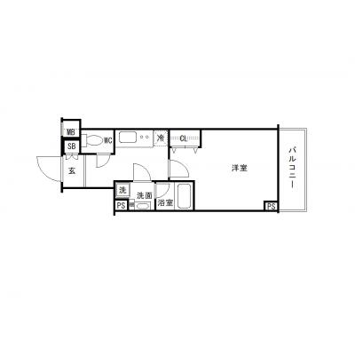 OneLife板橋大山アンベリール【▼バストイレ別、浴室乾燥機・独立洗面台付き、■Wi-Fi無制限】の物件間取り図