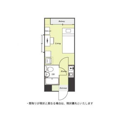 ●2026年5月9日から入居可●ユニオンマンスリー新松戸１　101　1K・シングル☆【禁煙ルーム】デスク＆チェアや2ドア冷蔵庫や電子レンジなどの家具家電付き！明るい2面採光のお部屋/安心の建物オートロの間取り図