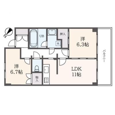 東都マンスリー　フレックス湘南石川【Wifi無料！オートロック！湘南台駅徒歩7分！】の物件間取り図