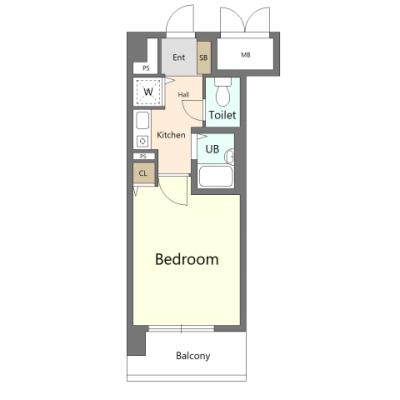 ≪🚅🚈 “法人企業様” 応援強化月間・賃料毎日半額 🚄🚃🚃 ≫ ユニーブル靭公園🚭 ［No.5626040］の間取り図