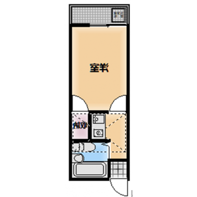 ONLY藤沢1【🌈WiFi・管理費０円キャンペーン🌈】ペット可🐾小田急江ノ島線　善行5分　六会日大前22分　藤沢本町29分　★善行⇔鎌倉まで24分の間取り図