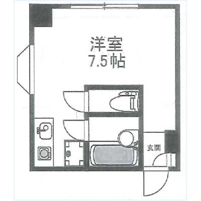 【✨🏰阪和線三国ケ丘駅まで徒歩10分】通勤・生活至便🏰✨♪家具家電付き🎏の物件間取り図