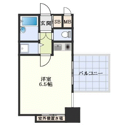 マンスリーリブマックス呉服町駅北プラザ8◎【セパレート】≪スタンダードシリーズ≫の物件間取り図
