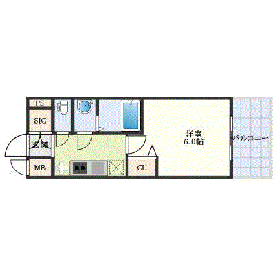 グッドステイ金山駅西レイシャス■【ハイクラス・Wi-Fi対応・設備充実】の物件間取り図