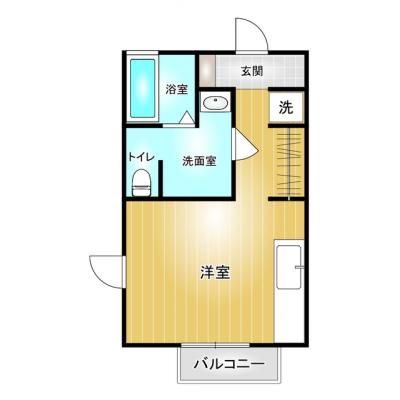 【Wi-Fi無料】【近隣飲食店充実】マンスリータウン上中居町D２の間取り図
