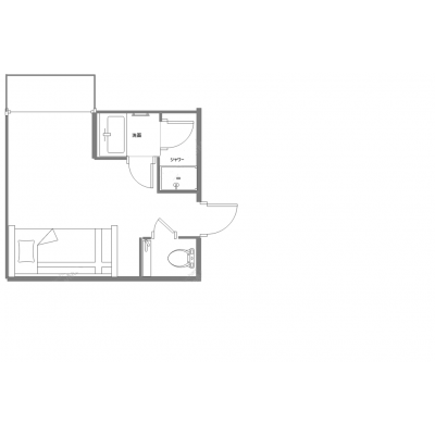 マンスリーひょうたん町【金沢駅近くで安心・快適ステイ。オートロック＆Wi-Fi完備の清潔マンスリー】の物件間取り図
