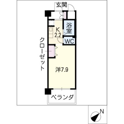 アルDEスリー三河安城 303の物件間取り図