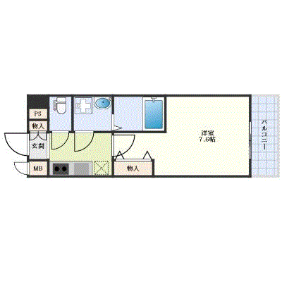 グッドステイ京都西大路クリスタル☆【ペット・ハイクラス・Wi-Fi対応・設備充実】の間取り図