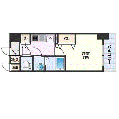 マンスリーリブマックス天王寺駅東レジュールアッシュ■【ペット・設備充実】≪エクセレントシリーズ≫の物件間取り図