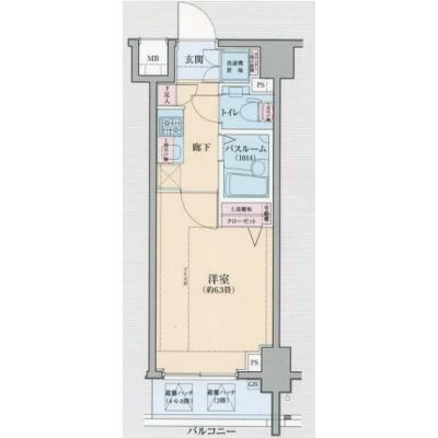 【🍂!期間限定ほっと価格！🍂】【禁煙🚭/Wi-Fi無料🌐】マイナビSTAYミライエ豊島高田馬場　902の物件間取り図