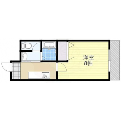 🌈🪼【南海高野線堺東駅徒歩12分】✨☕️スタバまで徒歩7分🍩🎶の物件間取り図