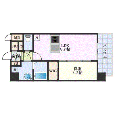 グッドステイ平野プライム■【ハイクラス・1LDK・設備充実】の物件間取り図
