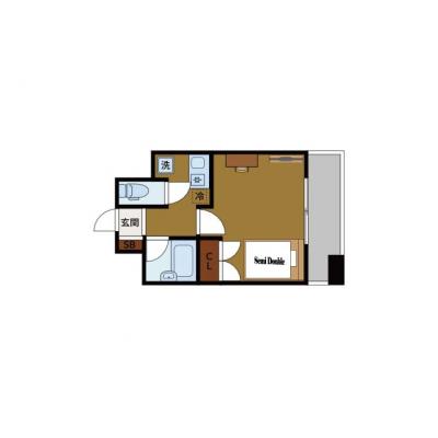 【恵比寿駅まで5分】駅近｜禁煙｜家具家電一式｜渋谷徒歩圏内｜BraTTo恵比寿ヴェルの物件間取り図