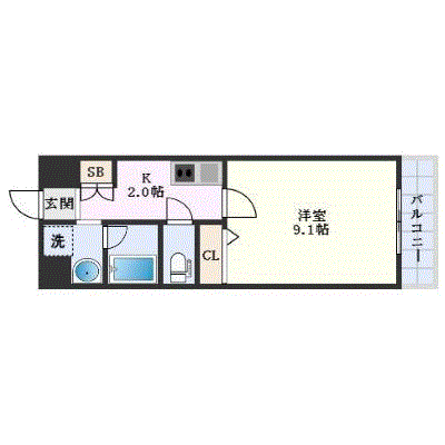 グッドステイ佐伯区役所前駅西ピノ★【ペット・ハイクラス・NET対応・設備充実】の物件間取り図