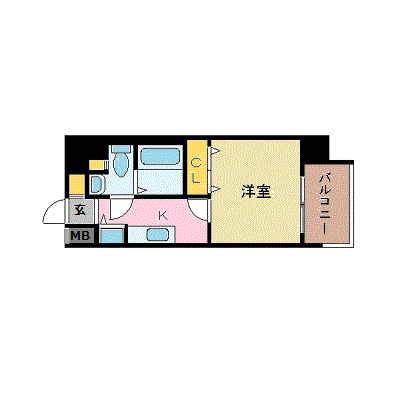 グッドステイ福岡・福岡県庁前□【ペット・ベーシック・NET対応・浴室乾燥機】の物件間取り図