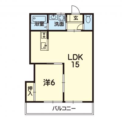 LaLa保田窪Bの間取り図