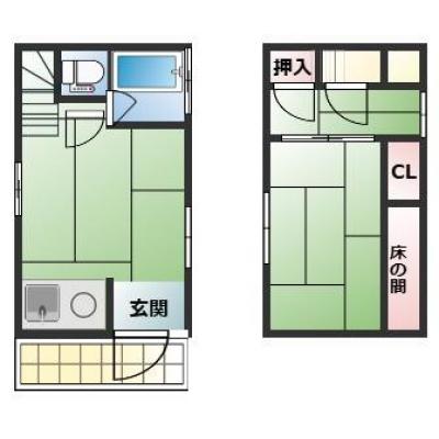 【戸建てタイプ・格安！】TNS船堀２＜11月上旬以降空室あり＞の間取り図