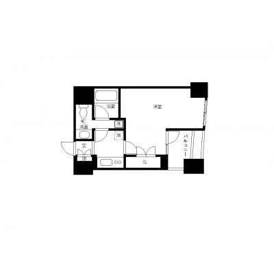 OneLife潮見ベイサイド【▼バストイレ別、独立洗面台、オートロック付き】の間取り図