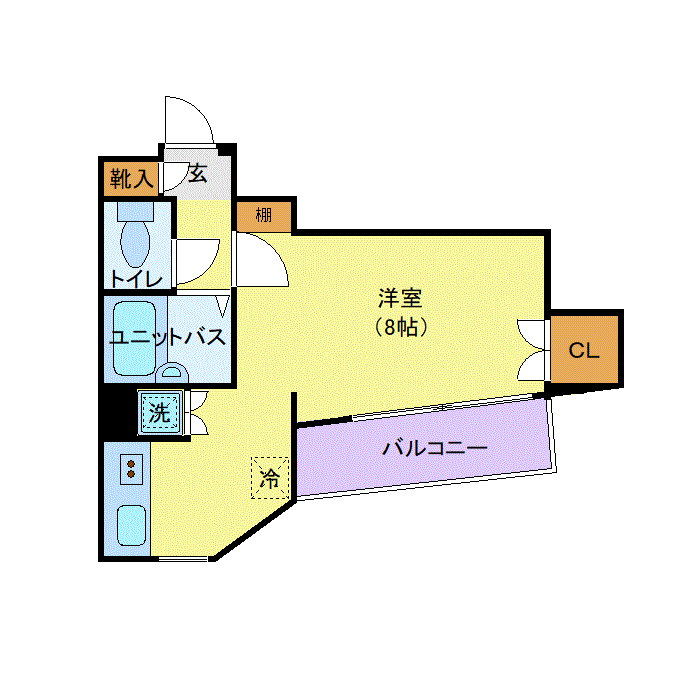 マンスリーリブマックス高井戸NORTHプレイス■『禁煙ルーム』【セパレート】≪スタンダードシリーズ≫の間取り図