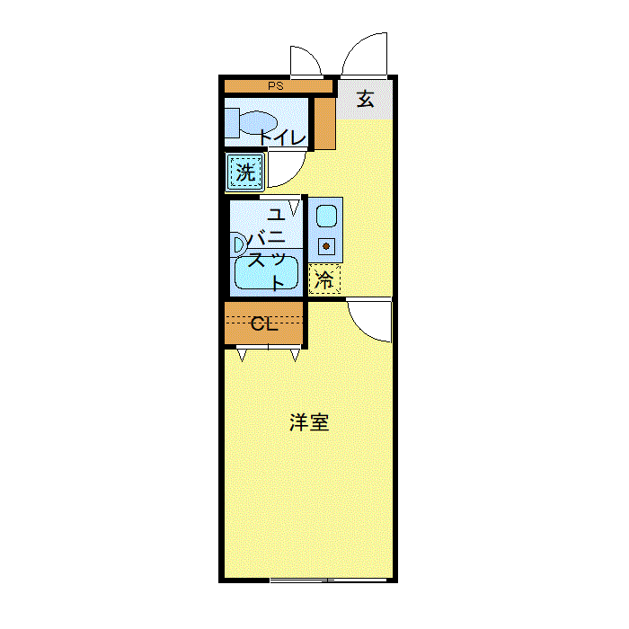 マンスリーリブマックス横須賀・汐入SOUTH▲『禁煙ルーム』【セパレート】≪スタンダードシリーズ≫の間取り図