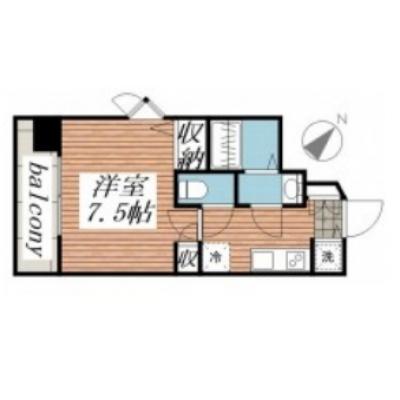 【🍡！秋の大感謝価格！🍡】【禁煙🚭】マイナビSTAY渋谷WEST　306の間取り図