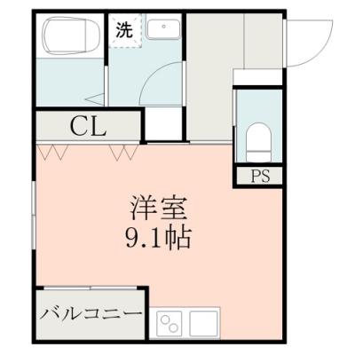 マンスリー光の森5の間取り図