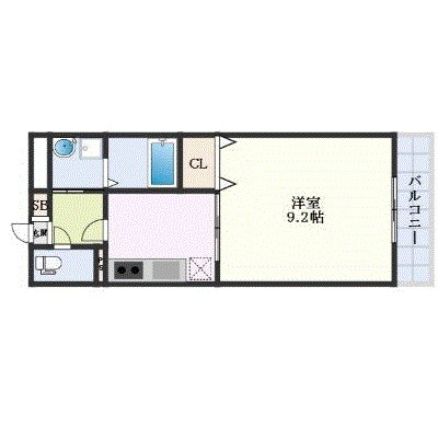 グッドステイJR立花駅北アムール▲【ベーシック・31平米・独立洗面】の物件間取り図