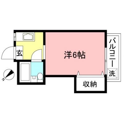 東都マンスリー　メゾン・ド・リブル　【Wifi無料！喜多見駅徒歩3分！】の物件間取り図