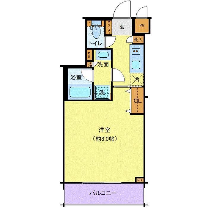グッドステイ西新宿・大久保駅前■『禁煙ルーム・1K・25平米・Wi-Fi無制限・追い焚き機能』【ハイクラス】の物件間取り図