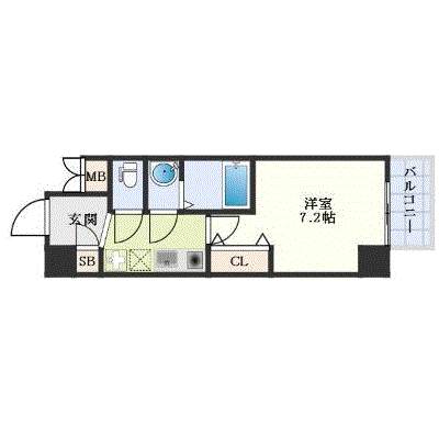 グッドステイ九条駅東アキソレイユ★【ハイクラス・設備充実】の間取り図