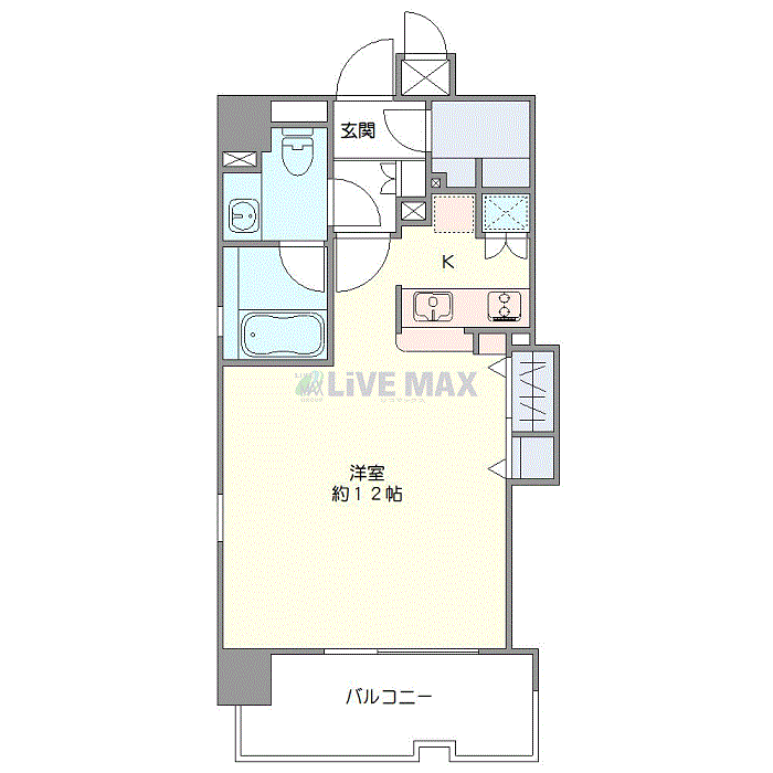 マンスリーリブマックス下目黒★『禁煙ルーム・1R・37平米』【独立洗面・浴室乾燥付】≪エクセレントシリーズ≫の物件間取り図