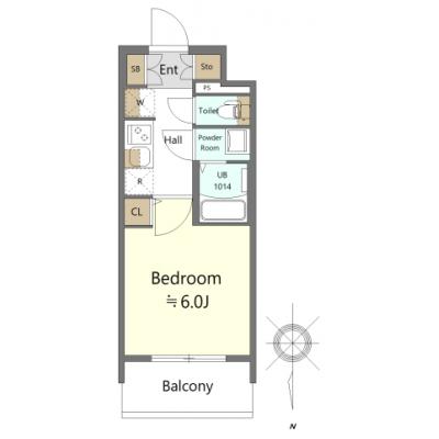 📒出張・研修・転勤等ご相談下さい『大幅割引中』 🖊 クリスタルグランツうめきた 🚭［No.1373030］の間取り図