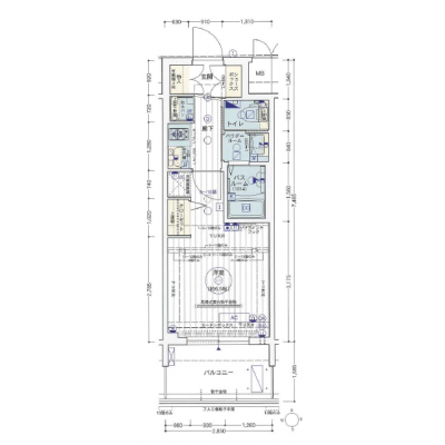 JR大阪環状線「芦原橋駅」徒歩5分　Wi-Fi＆光熱費無料！！　●ロアールステイなんばⅡ●の間取り図