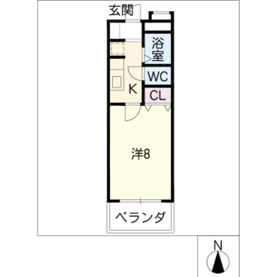 アルDEスリー池下　503の物件間取り図