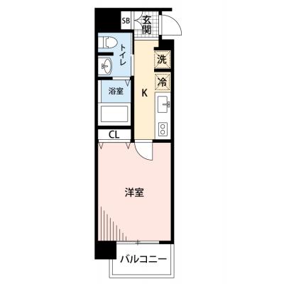 【🍂!期間限定ほっと価格！🍂】【禁煙🚭/Wi-Fi無料🌐】マイナビSTAYブリリアント大阪西　306の間取り図